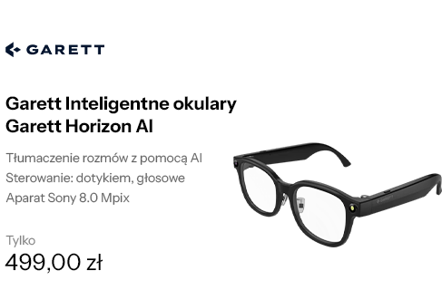 Garett Inteligentne okulary Garett Horizon AI czarny