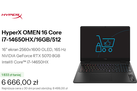 HyperX OMEN 16 Core i7-14650HX/16GB/512 RTX5070 OLED 165Hz