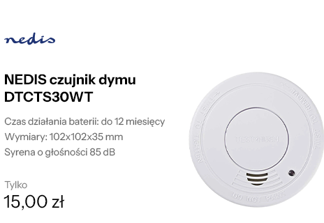 NEDIS czujnik dymu DTCTS30WT