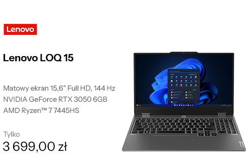 Lenovo LOQ 15 Ryzen 7-7445HS/16GB/512/Win11 RTX3050 144Hz