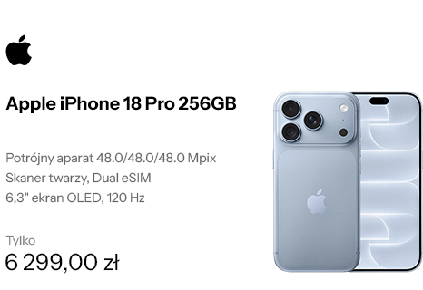 Apple iPhone 18 Pro 256GB błękit lodowca