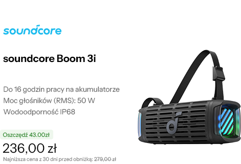 soundcore Boom 3i Czarny
