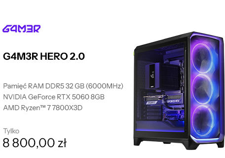 G4M3R HERO 2.0 R7-7800X3D/32GB/1TB/RTX™ 5060/W11x
