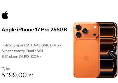 Apple iPhone 17 Pro 256GB Kosmiczny pomarańcz