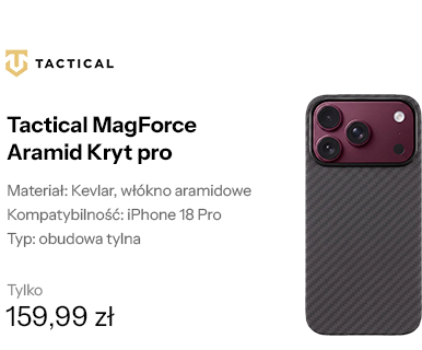 Tactical MagForce Aramid Kryt pro do iPhone 18 Pro Black