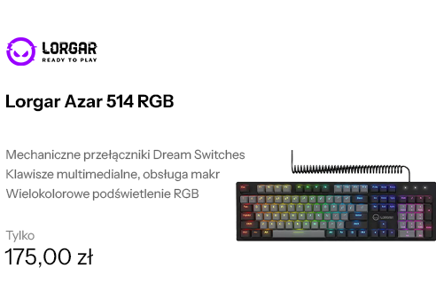 Lorgar Azar 514 RGB Czarna
