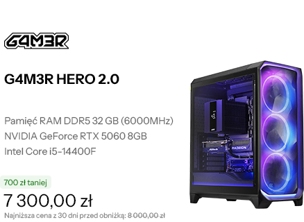 G4M3R HERO 2.0 i5-14400F/32GB/1TB/RTX™ 5060/W11x
