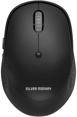 Silver Monkey M90 Wireless Comfort Mouse Black Silent