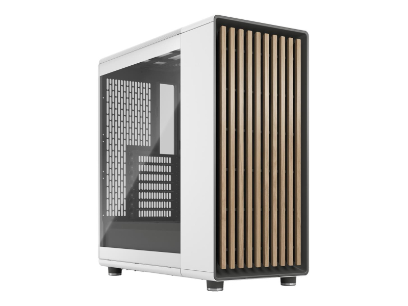 Fractal Design North Chalk White TG Clear