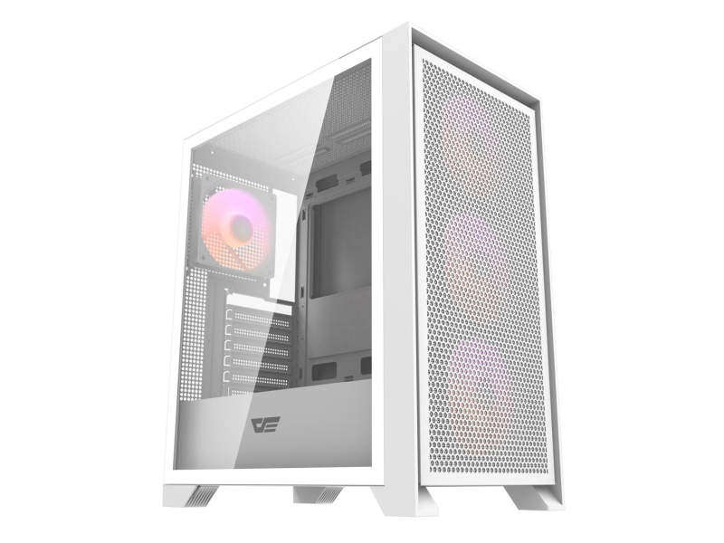 DarkFlash DRX70 MESH RGB + 4 fans White