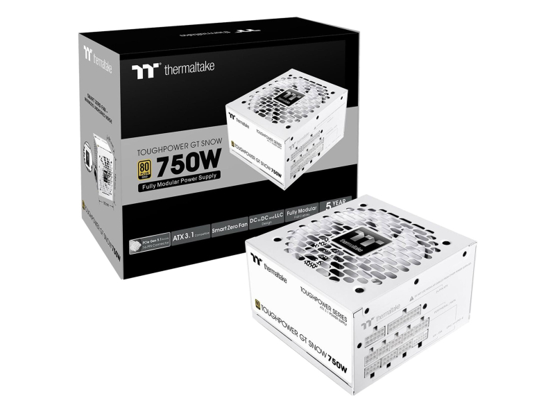 Thermaltake ToughPower GT 750W 80 Plus Gold ATX 3.1 White
