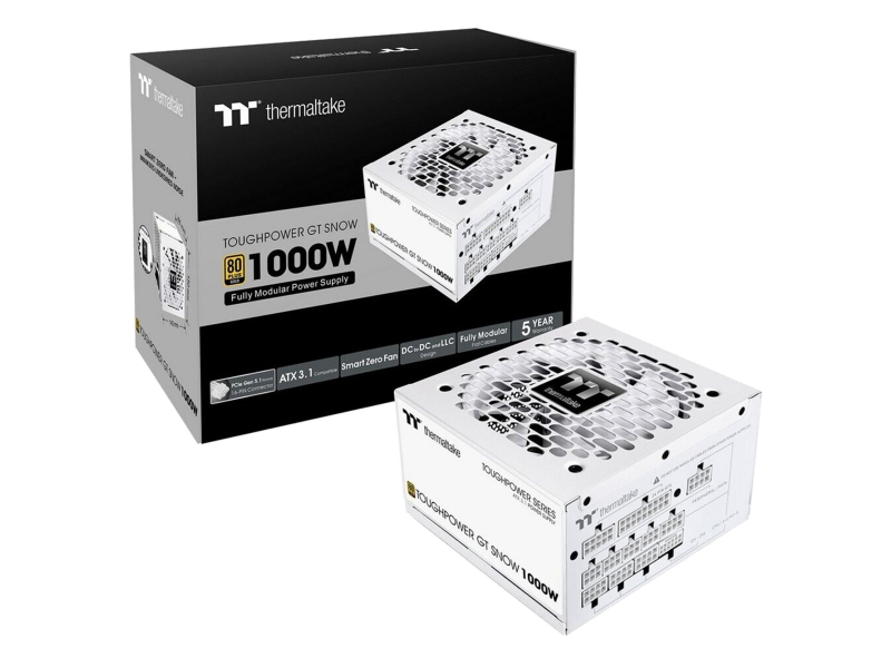 Thermaltake ToughPower GT 1000W 80 Plus Gold ATX 3.1 White