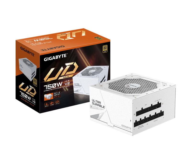 Gigabyte UD750GM PG5 ICE 750W 80 Plus Gold ATX 3.1