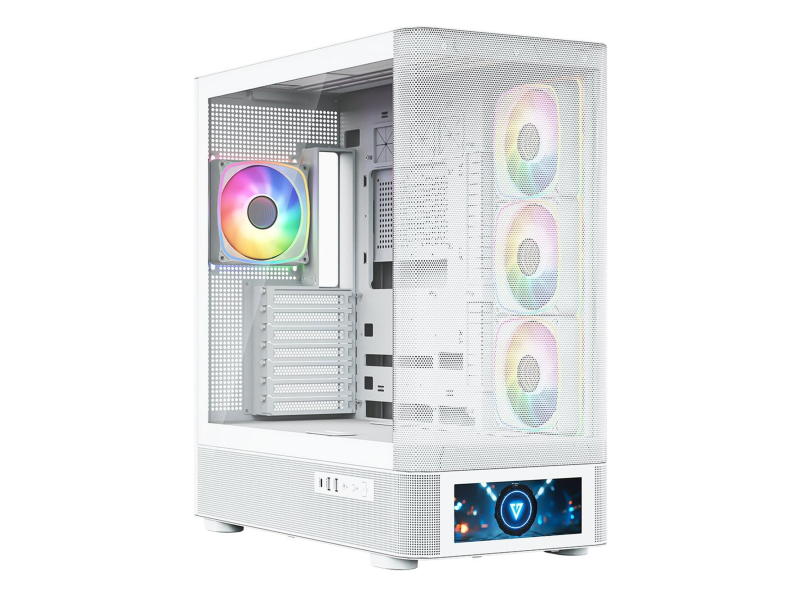 MODECOM Volcano AQ500 ARGB Midi White