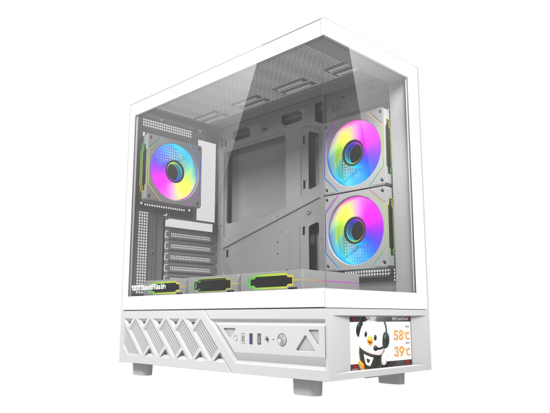 DarkFlash DS950V White With Display + 6 Fans