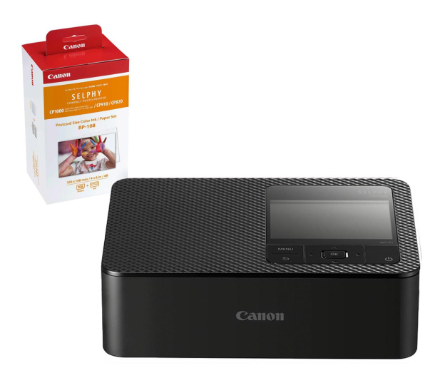 Canon SELPHY CP1500 czarna + papier RP-108 108 szt