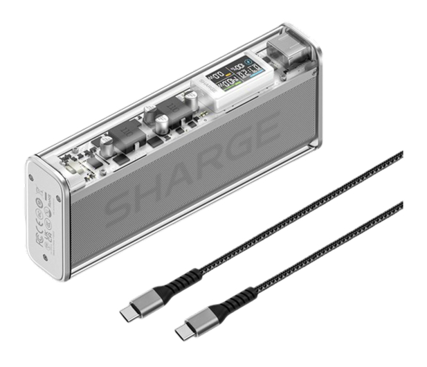 Sharge PowerBank Shargeek 140W QC 4.0 PD 3.0 Srebrny