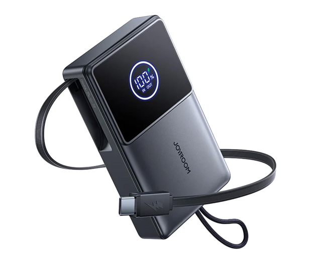 JoyRoom JR-PR1 10000mAh 22,5W ze zwijanym kablem USB-C