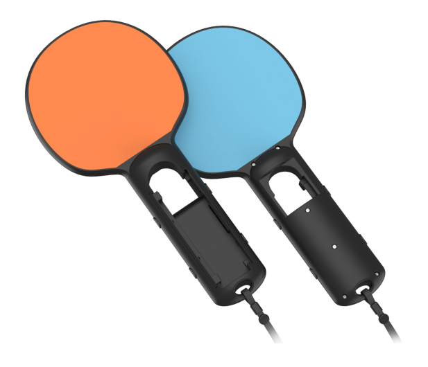 YAXO Uchwyt do Joy-Con TENNIS SET do NS/NS2 Inferno Orange&Hydro