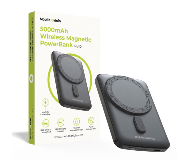 Mobile Origin Wireless Magnetic PowerBank 5000mAh PB10