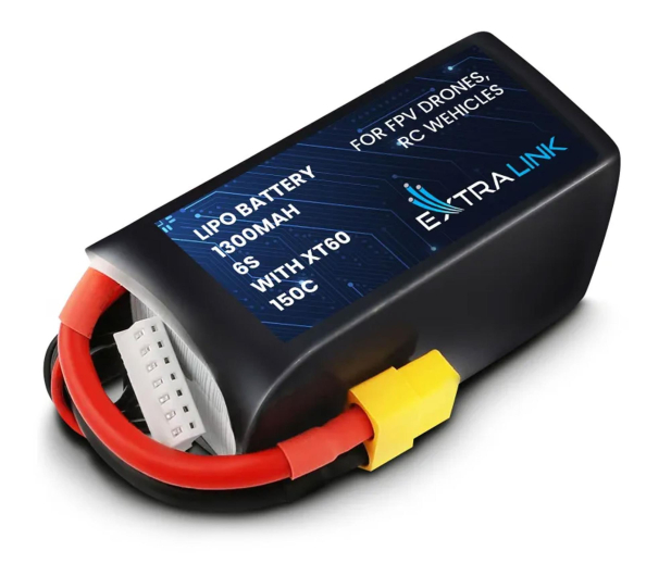 ExtraLink LiPo 6S 1300mAh XT60 150C Bateria do dronów FPV