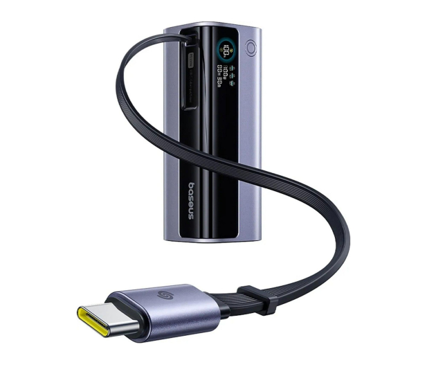 Baseus Powerbank EnerGeek GR11 10000mAh 100W ze zwijanym kablem