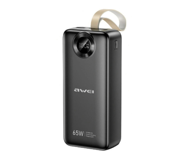 AWEI PA-34 30000mAh 65W Fast charging czarny