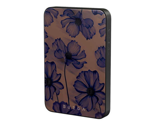 Burga Velvet Night Gunmetal Magnetic Power Bank 5000