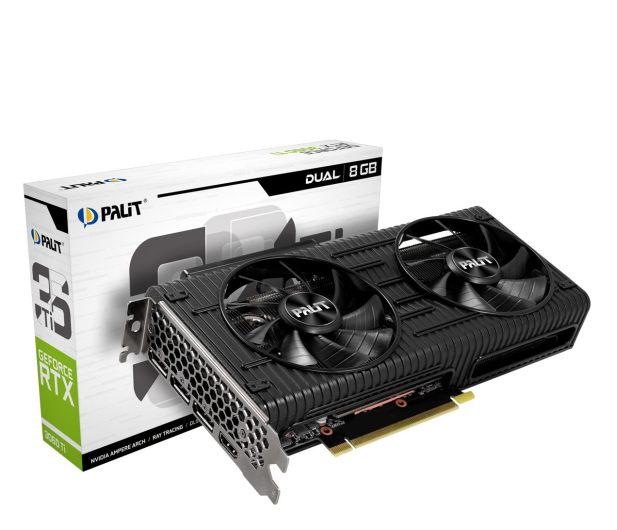 Palit GeForce RTX 3060 Ti Dual LHR 8GB GDDR6 - 610296 - zdjęcie 2