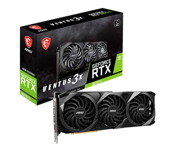 MSI GeForce RTX 3070 Ti VENTUS 3X OC 8GB GDDR6X - 655245 - zdjęcie 2