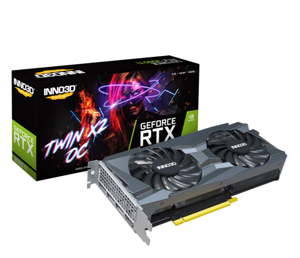 INNO3D GeForce RTX 3060 Ti TWIN X2 OC LHR 8GB GDDR6 - 660090 - zdjęcie 2