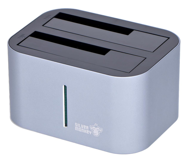 Silver Monkey Stacja dokująca 2x HDD 2.5"/3.5" - 603579 - zdjęcie 2