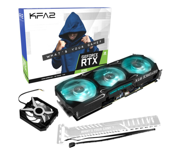 KFA2 GeForce RTX 3080 SG 1-Click OC LHR 10GB GDDR6X - 673610 - zdjęcie 2
