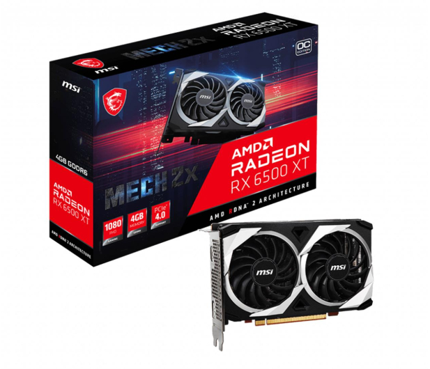 MSI Radeon RX 6500 XT MECH 2X OC 4GB GDDR6 - 714992 - zdjęcie 2