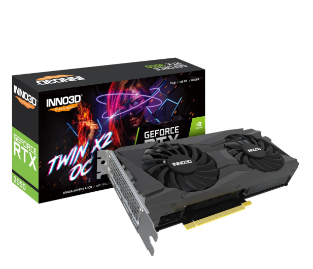 INNO3D GeForce RTX 3050 Twin X2 OC 8GB GDDR6 - 717058 - zdjęcie 2