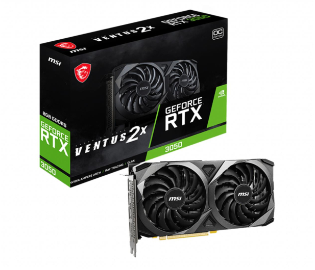 MSI GeForce RTX 3050 VENTUS 2X OC 8GB GDDR6 - 715690 - zdjęcie 2