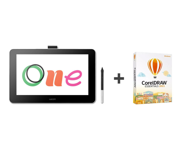 Wacom One Pen Display 13 + CorelDRAW Essential 2021 - 542317 - zdjęcie 2