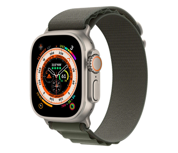 Apple Watch Ultra Titanium/Green Alpine Loop S LTE - 1071573 - zdjęcie 2