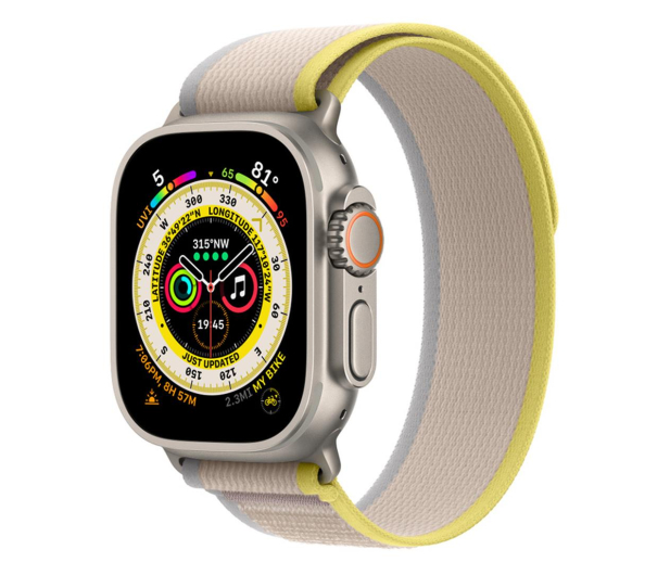 Apple Watch Ultra Titanium/Yellow Beige Trail Loop S/M LTE - 1071574 - zdjęcie 2
