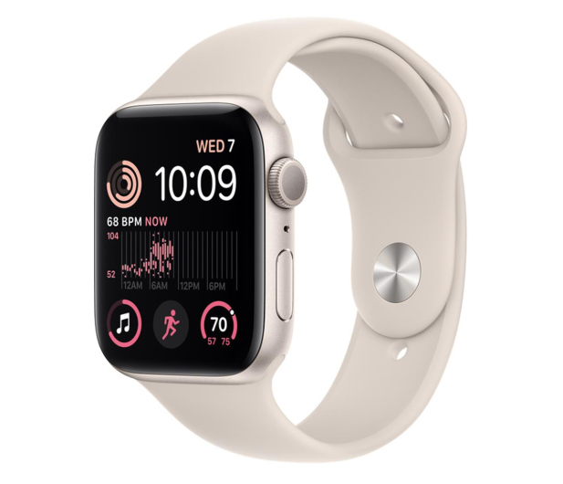 Apple Watch SE 2 44/Starlight Aluminum/Starlight Sport GPS - 1071039 - zdjęcie 2