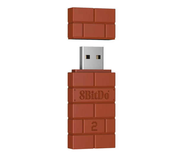 8BitDo USB Wireless Adapter 2 - Brown - 1106089 - zdjęcie 2