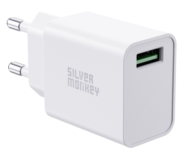 Silver Monkey Ładowarka sieciowa USB-A QC 3.0 18W - 603421 - zdjęcie 2