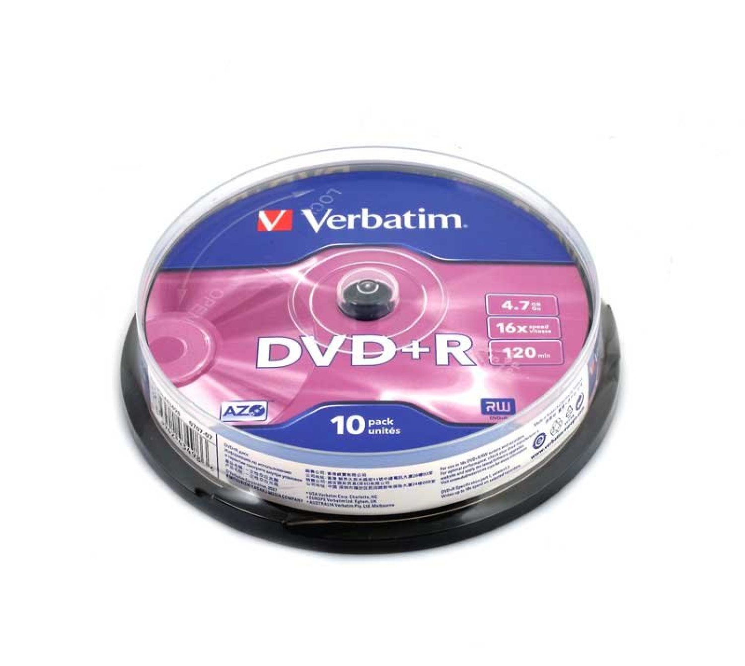 Verbatim 4.7GB 16x (AZO) CAKE 10szt.