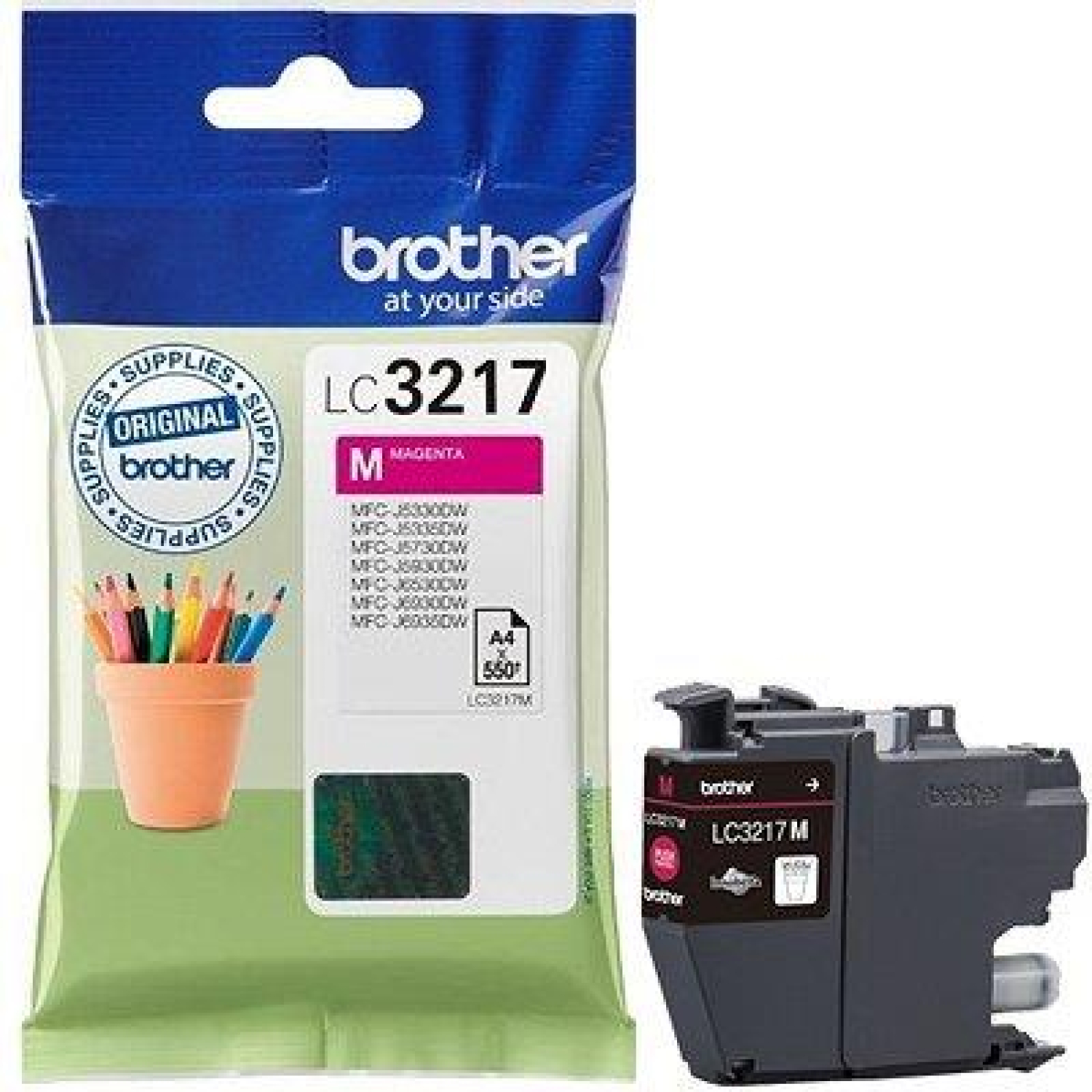 Brother LC3217M magenta 550 str.