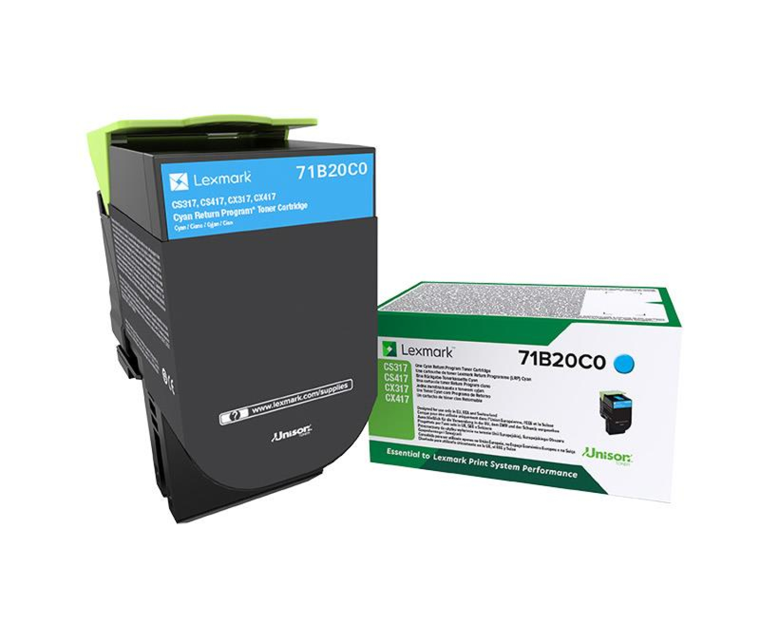 Lexmark 71B20C0 cyan 2300 str.
