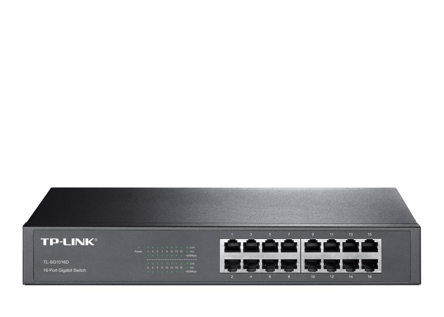 TP-Link 16p TL-SG1016D Rack (16x10/100/1000Mbit)