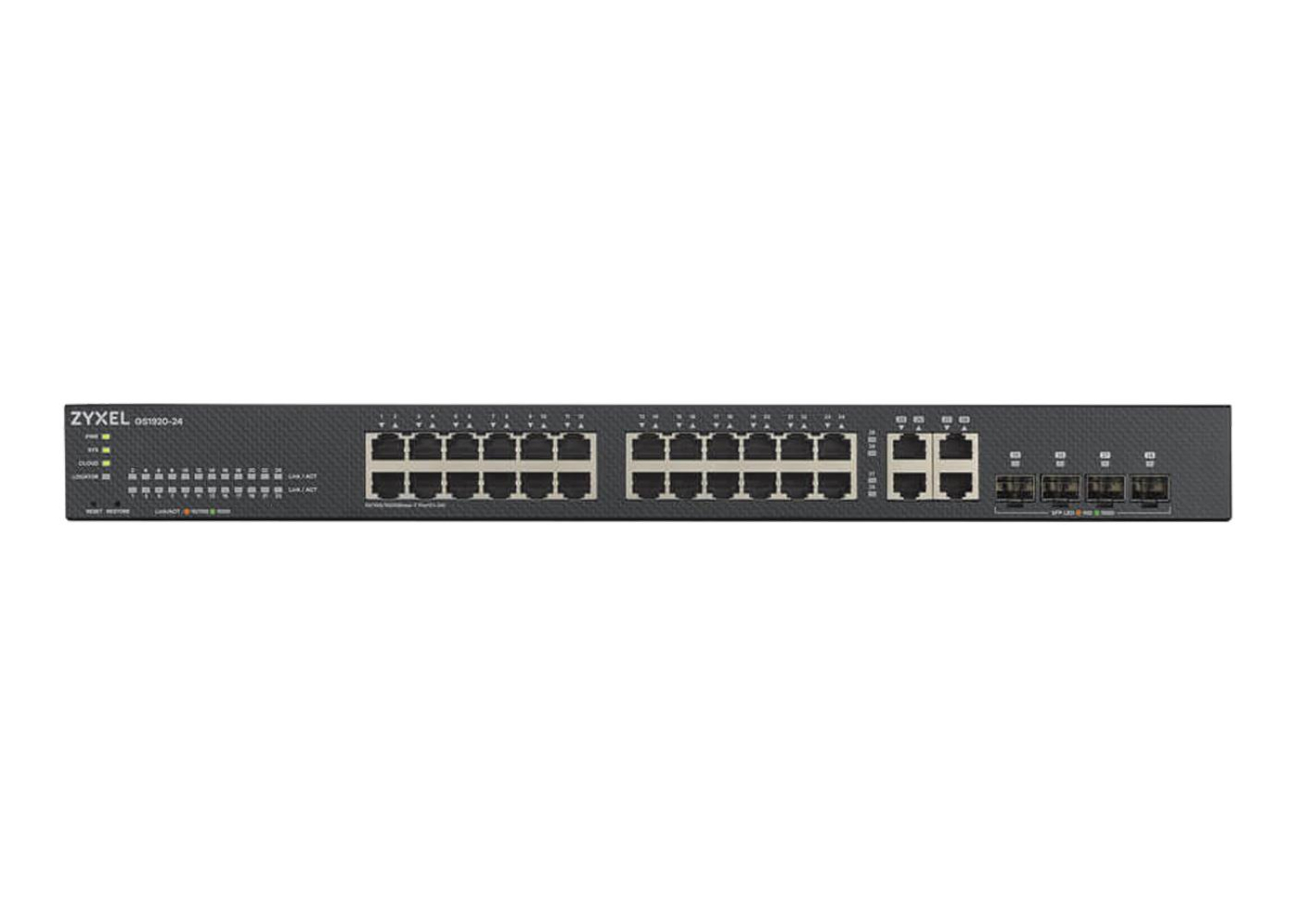 Zyxel 28p GS1920-24v2 (24x100/1000Mbit 4xRJ-45/SFP)