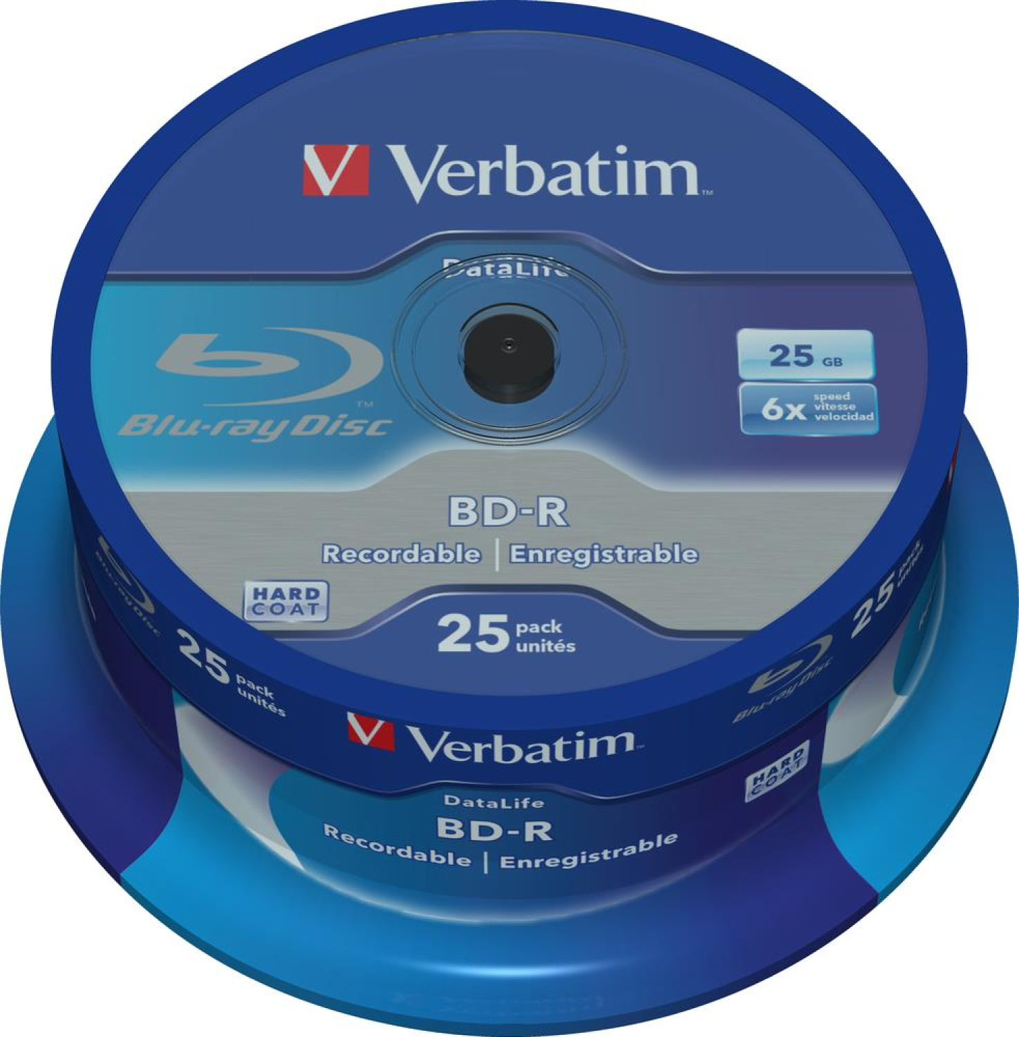 Verbatim Płyty BD-R 6x 25GB 25P CB DataLife 43837