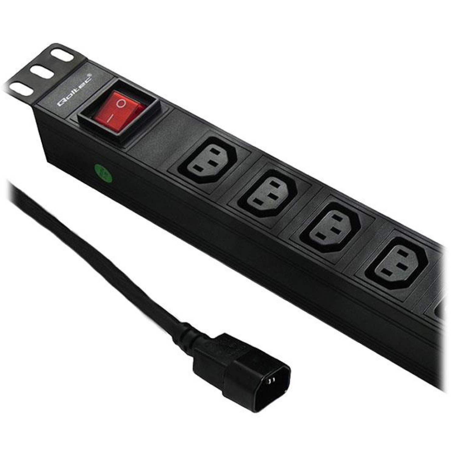 Qoltec RACK 19"1U 10A PDU 8xIEC C13 2m