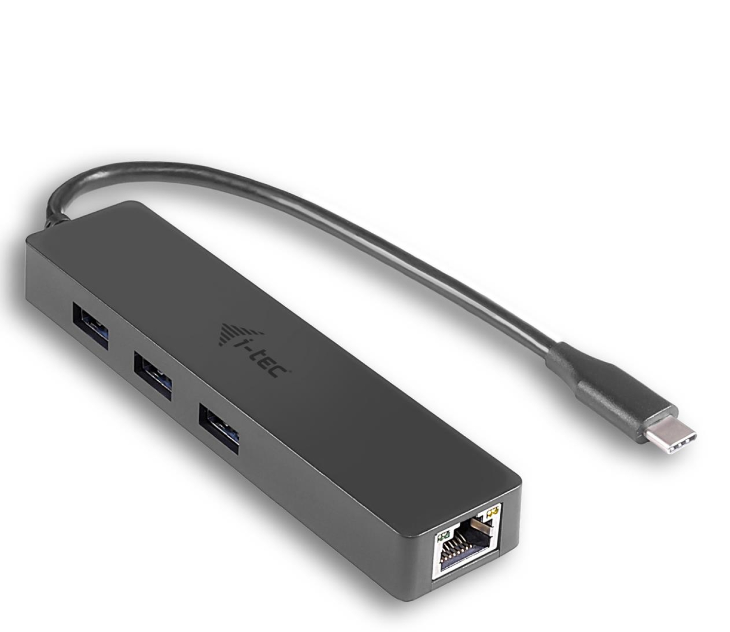 i-tec USB-C Slim LAN HUB 3x USB 3.0 RJ-45 10/100/1000 Mb/s